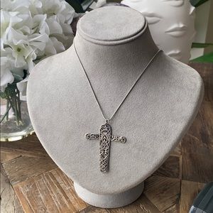 Silver Filigree Cross Pendant